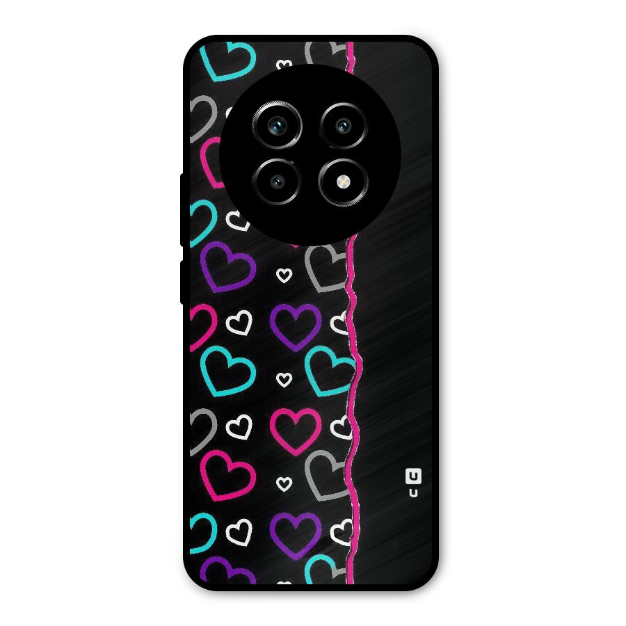 Empty Hearts Metal Back Case for Realme 13 Pro