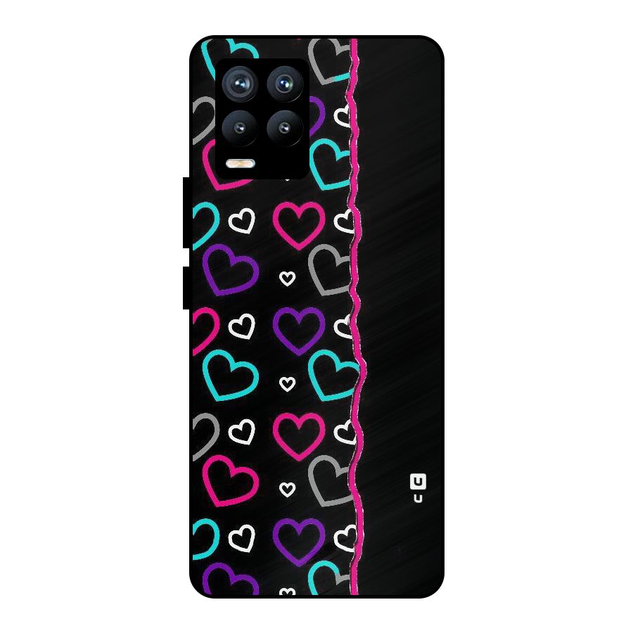 Empty Hearts Metal Back Case for Realme 8