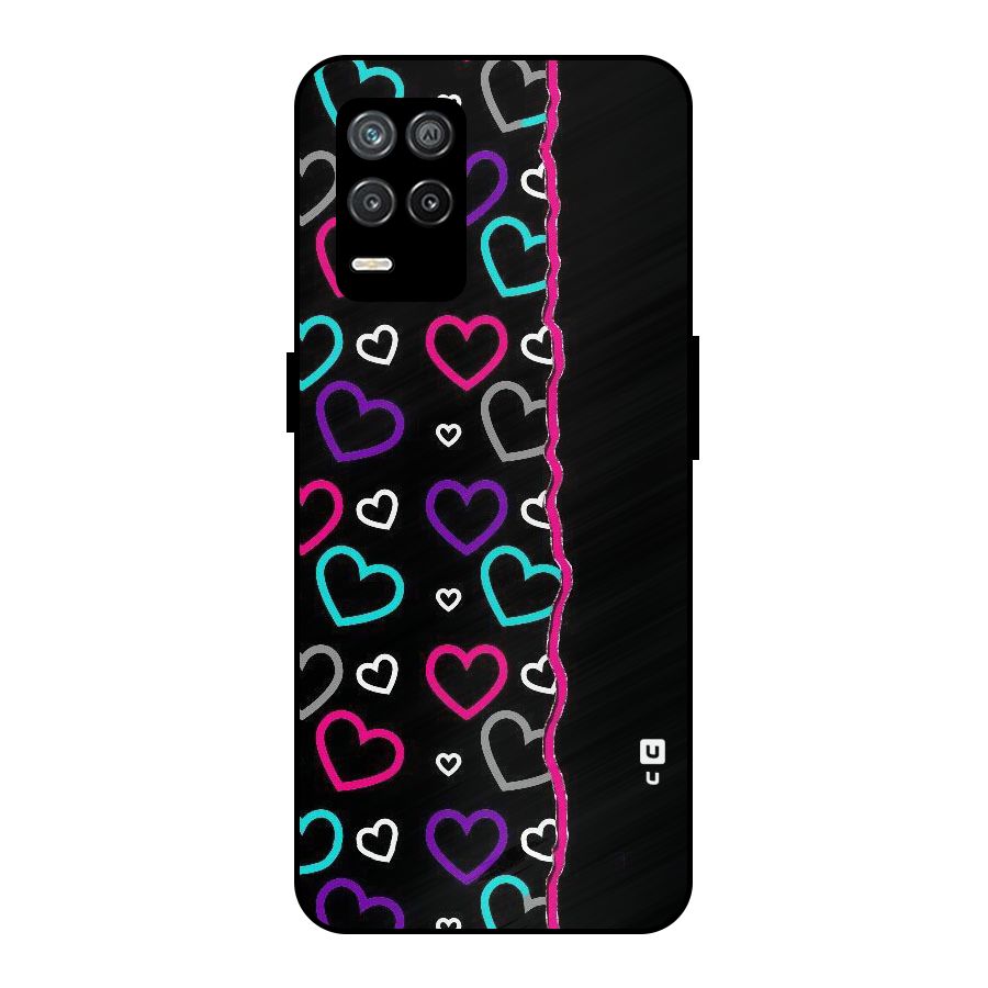 Empty Hearts Metal Back Case for Realme 8 5G
