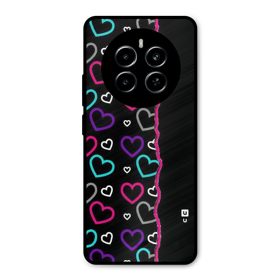 Empty Hearts Metal Back Case for Realme P1
