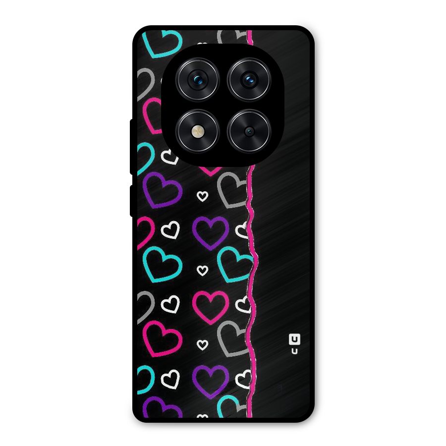 Empty Hearts Metal Back Case for Redmi Note 14 Pro 5G