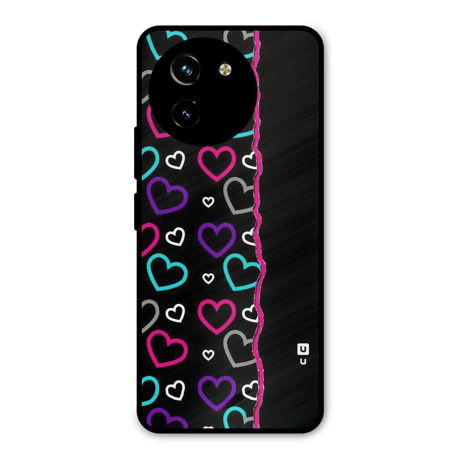 Empty Hearts Metal Back Case for Vivo T3x