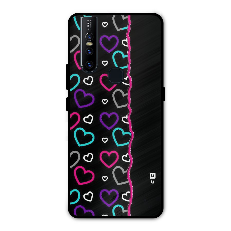 Empty Hearts Metal Back Case for Vivo V15