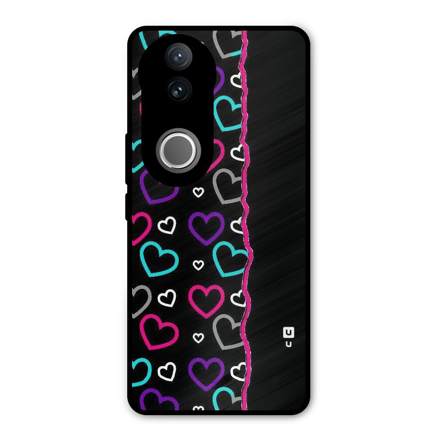 Empty Hearts Metal Back Case for Vivo V50e