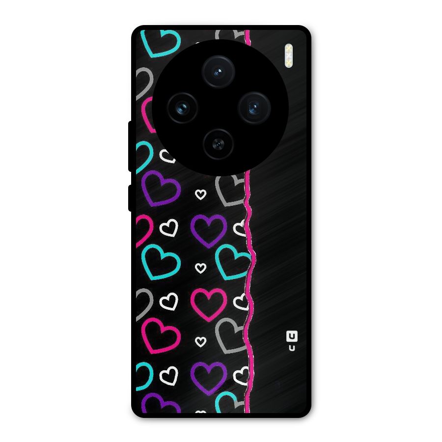 Empty Hearts Metal Back Case for Vivo X100