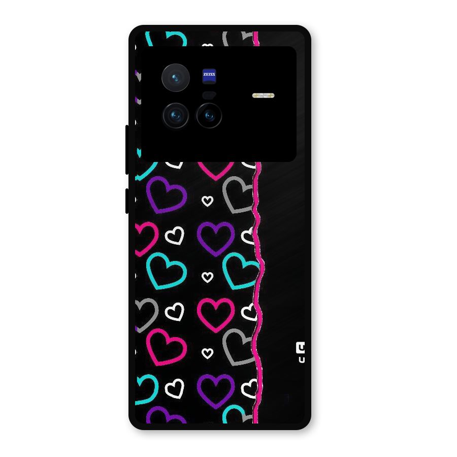 Empty Hearts Metal Back Case for Vivo X80