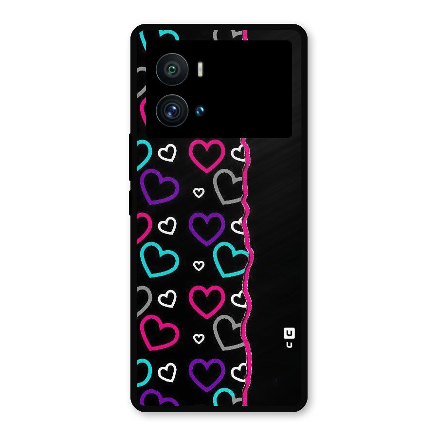 Empty Hearts Metal Back Case for iQOO 9 Pro