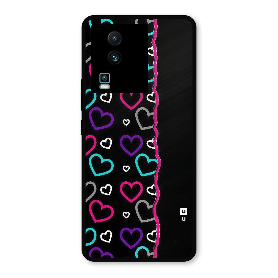 Empty Hearts Metal Back Case for iQOO Neo 7