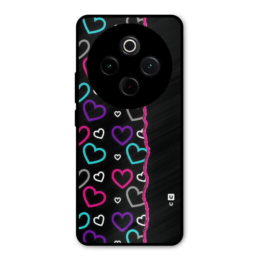 Empty Hearts Metal Back Case for iQOO Z10