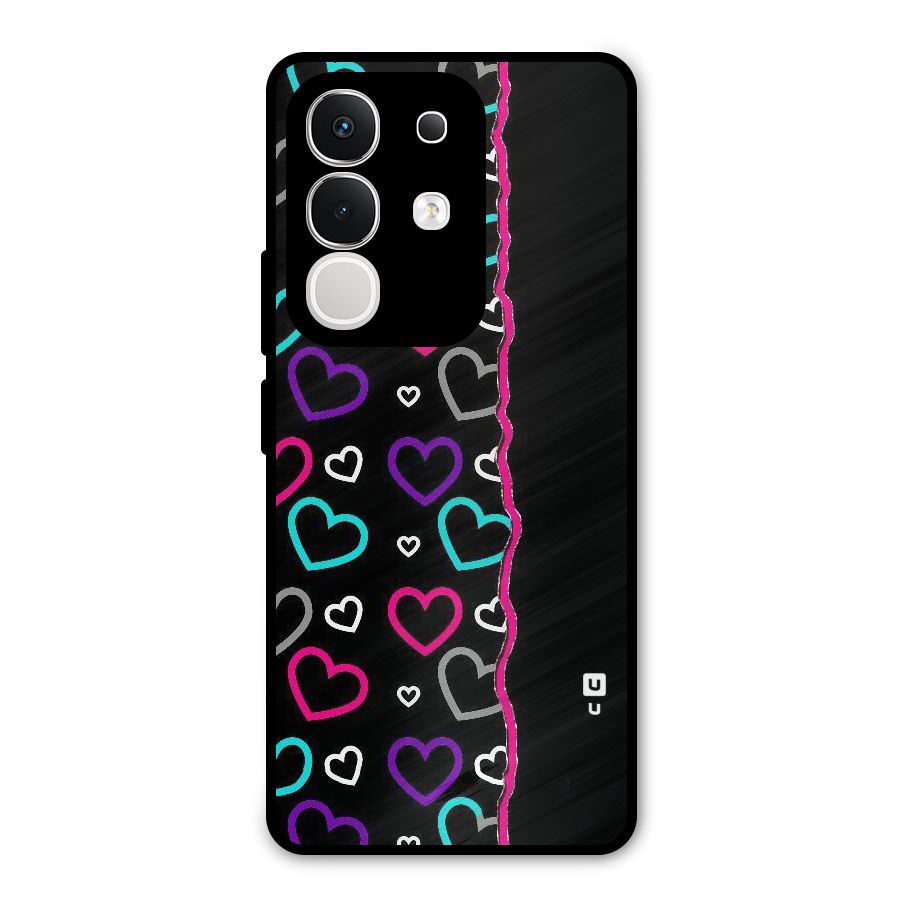 Empty Hearts Metal Back Case for iQOO Z10x