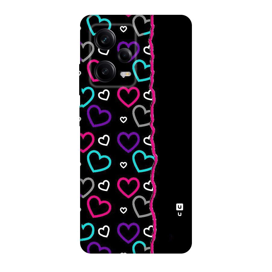 Empty Hearts Original Polycarbonate Back Case for Redmi Note 12 Pro