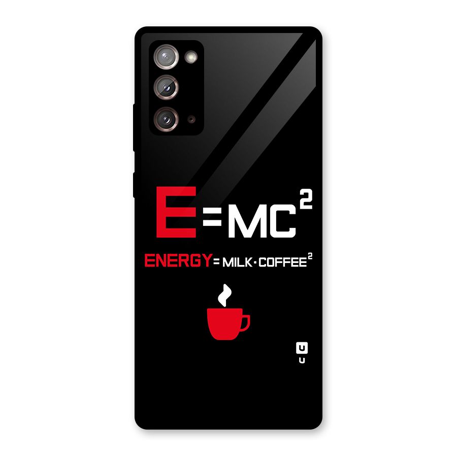 Energy Coffee Equation Glass Back Case for Galaxy Note 20