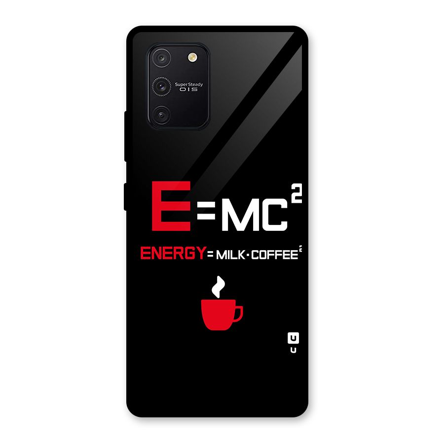 Energy Coffee Equation Glass Back Case for Galaxy S10 Lite