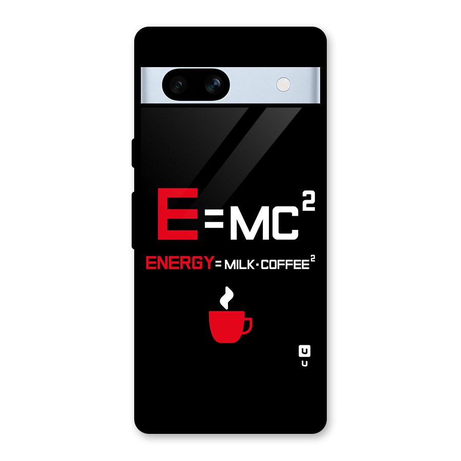Energy Coffee Equation Glass Back Case for Google Pixel 7a