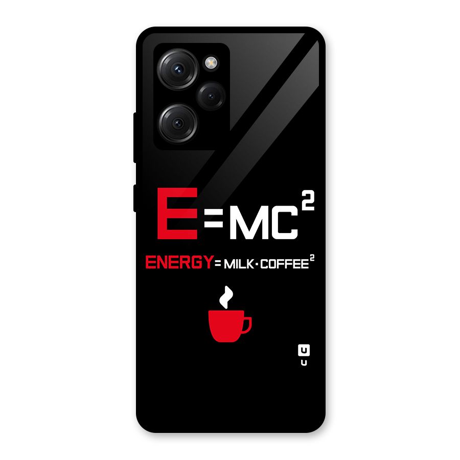 Energy Coffee Equation Glass Back Case for Poco X5 Pro