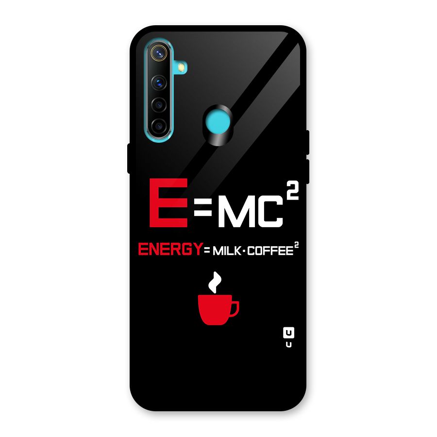Energy Coffee Equation Glass Back Case for Realme 5i