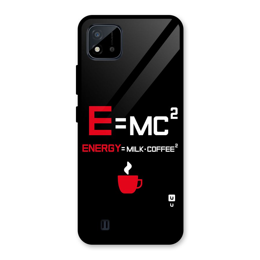 Energy Coffee Equation Glass Back Case for Realme C11 2021