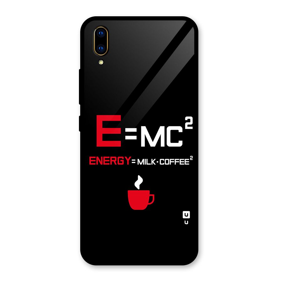 Energy Coffee Equation Glass Back Case for Vivo V11 Pro