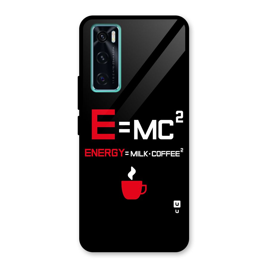 Energy Coffee Equation Glass Back Case for Vivo V20 SE
