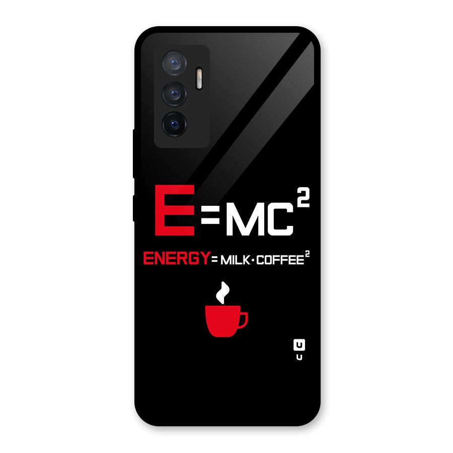 Energy Coffee Equation Glass Back Case for Vivo V23e