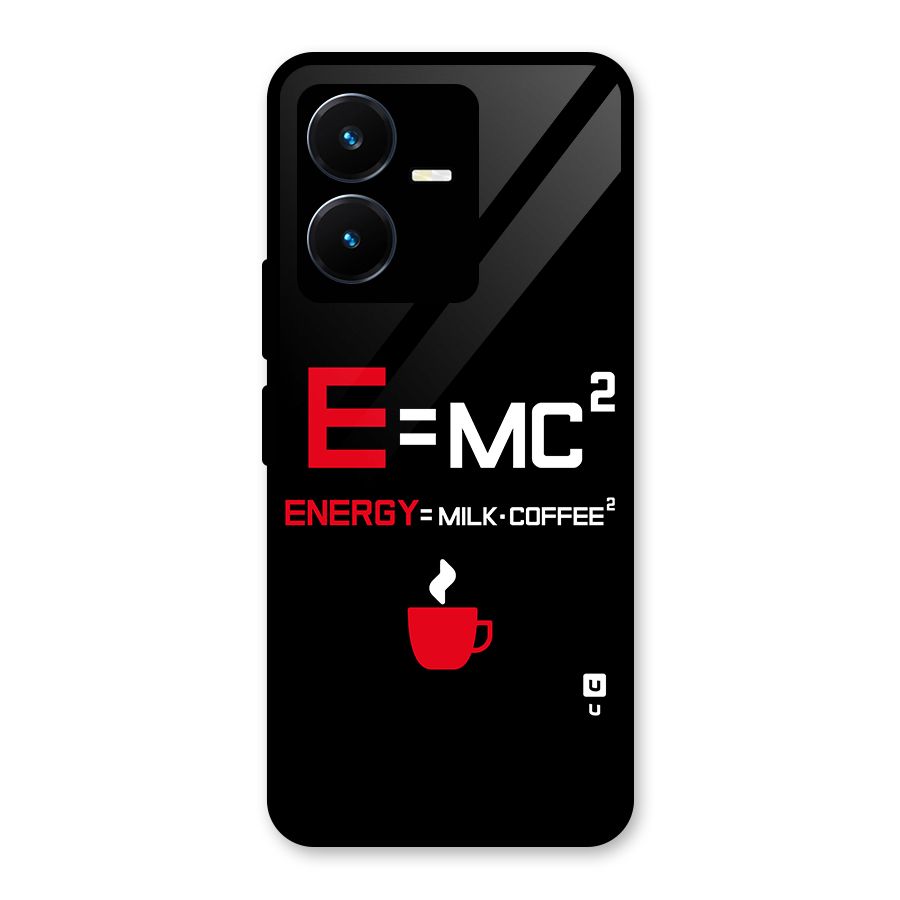 Energy Coffee Equation Glass Back Case for Vivo Y22s