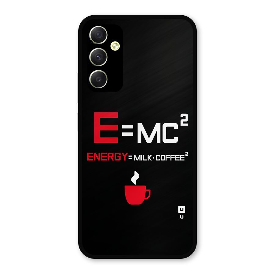 Energy Coffee Equation Metal Back Case for Galaxy A34