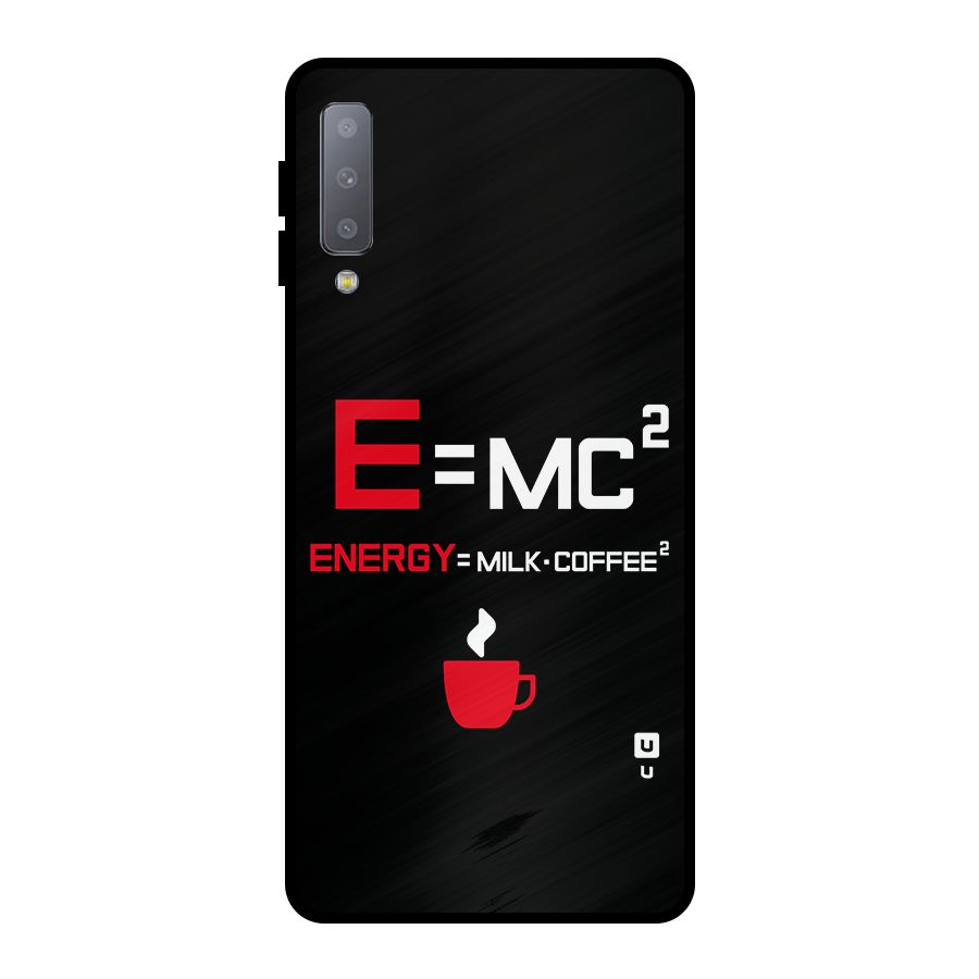 Energy Coffee Equation Metal Back Case for Galaxy A7 (2018)