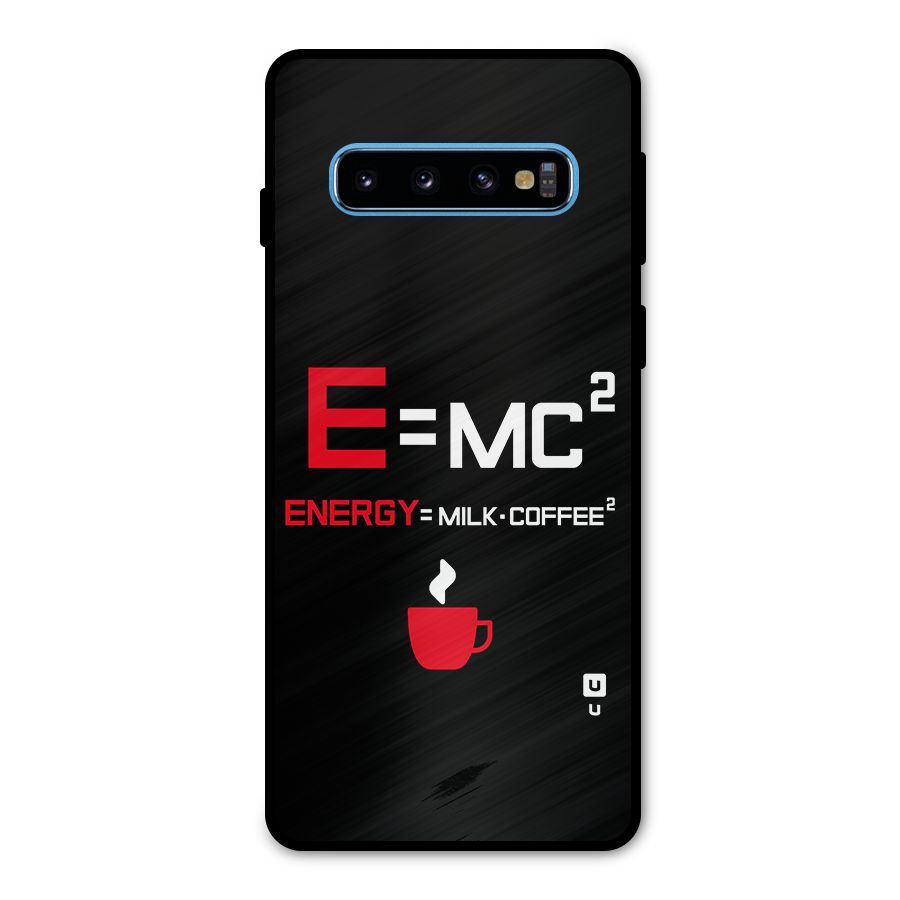 Energy Coffee Equation Metal Back Case for Galaxy S10