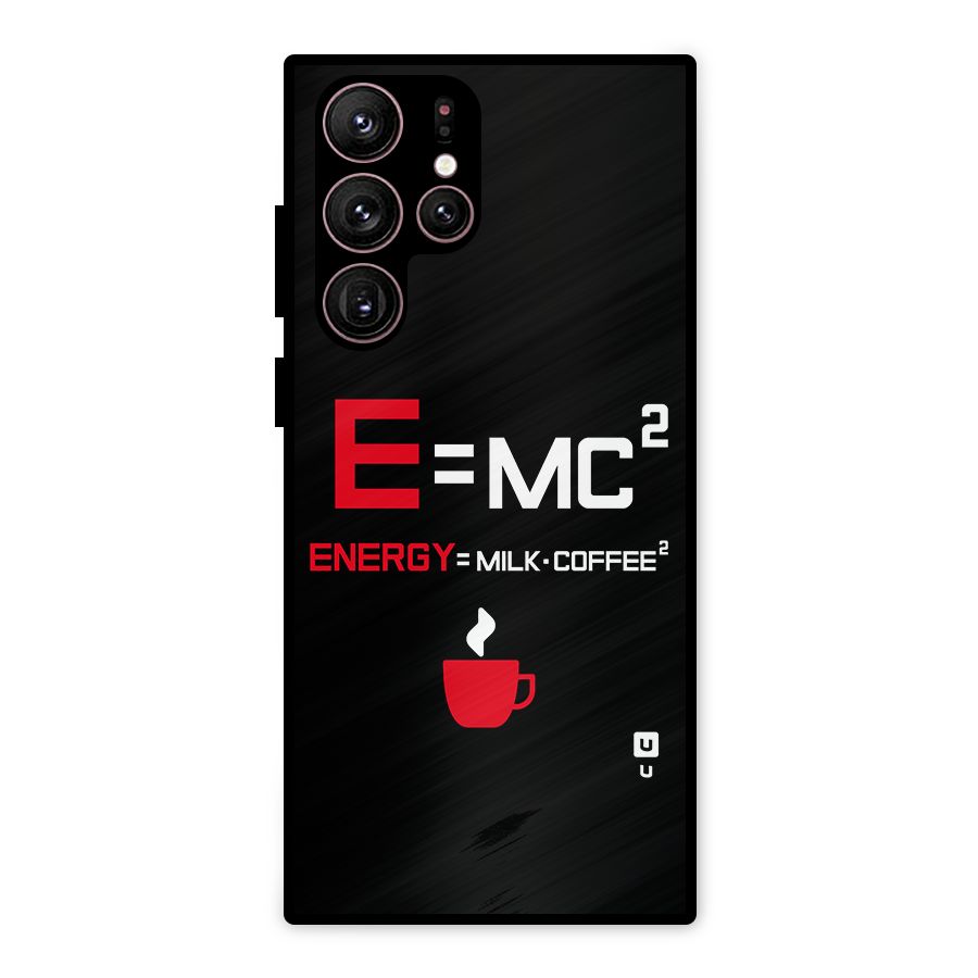 Energy Coffee Equation Metal Back Case for Galaxy S22 Ultra 5G