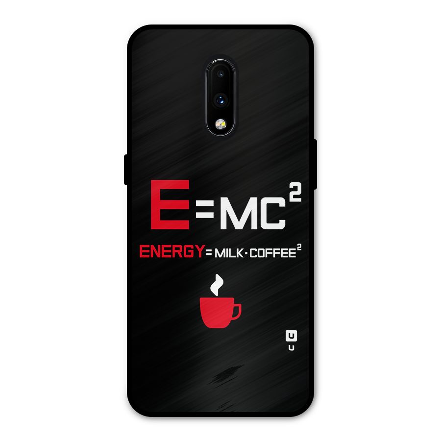 Energy Coffee Equation Metal Back Case for OnePlus 7