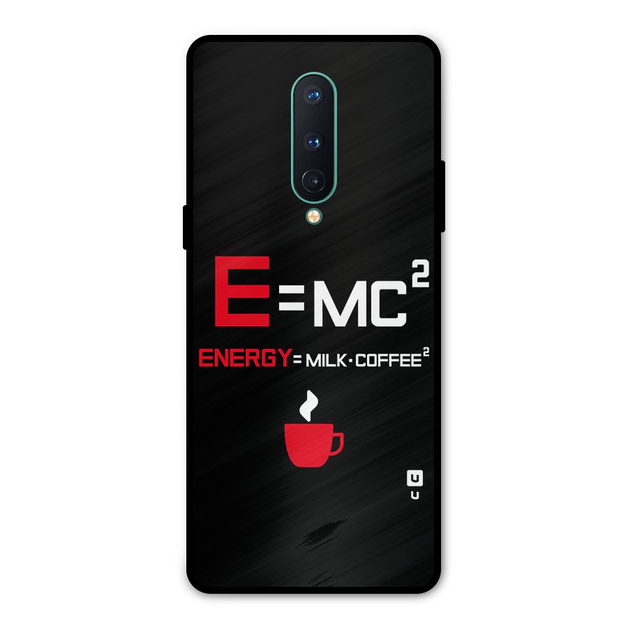 Energy Coffee Equation Metal Back Case for OnePlus 8