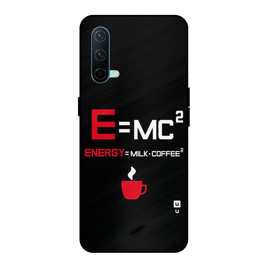 Energy Coffee Equation Metal Back Case for OnePlus Nord CE 5G