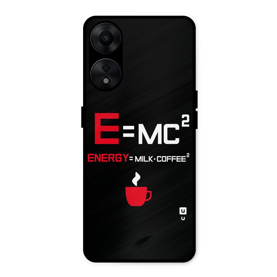Energy Coffee Equation Metal Back Case for Oppo A78 5G