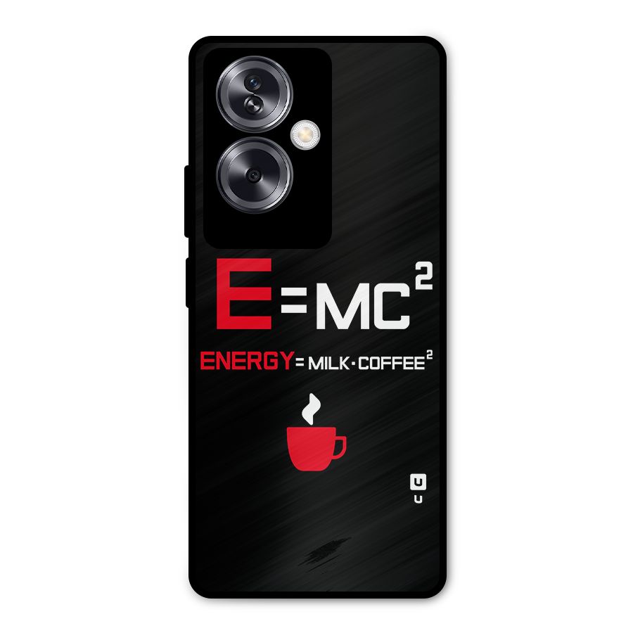 Energy Coffee Equation Metal Back Case for Oppo A79 5G