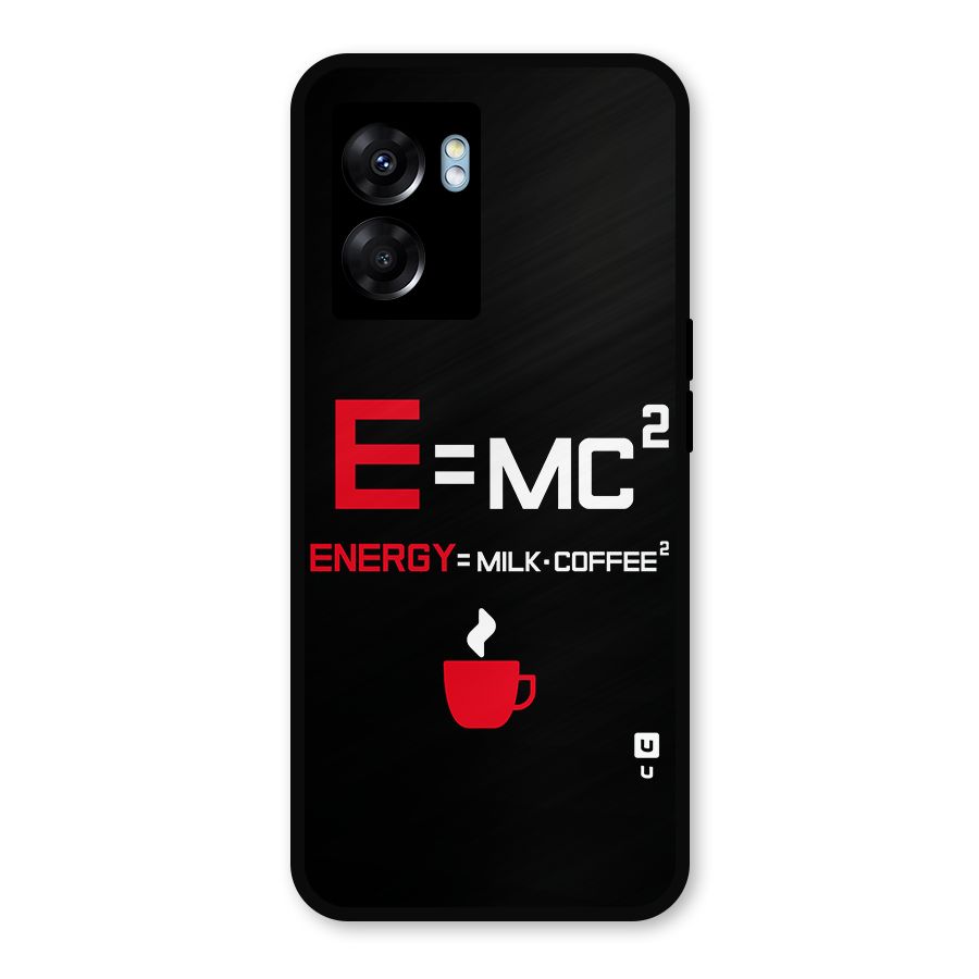 Energy Coffee Equation Metal Back Case for Oppo K10 (5G)