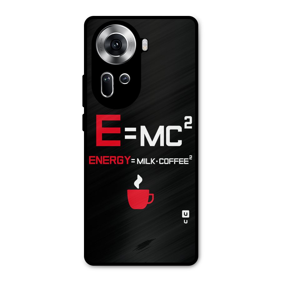 Energy Coffee Equation Metal Back Case for Oppo Reno11 5G