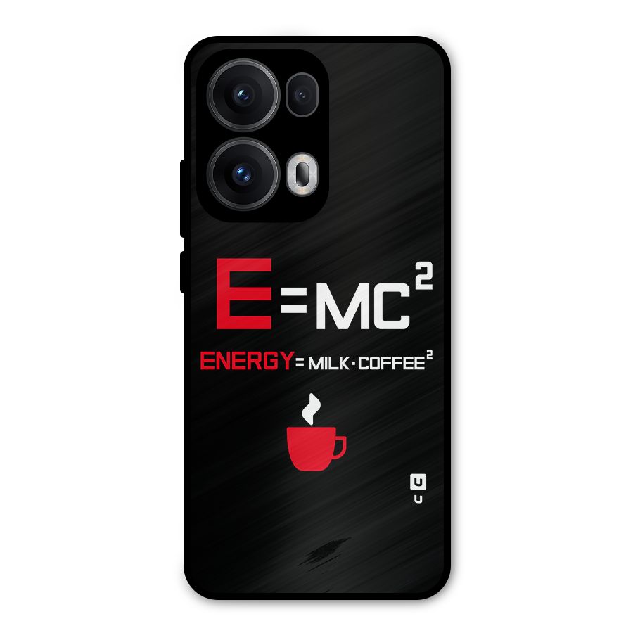 Energy Coffee Equation Metal Back Case for Oppo Reno13 Pro