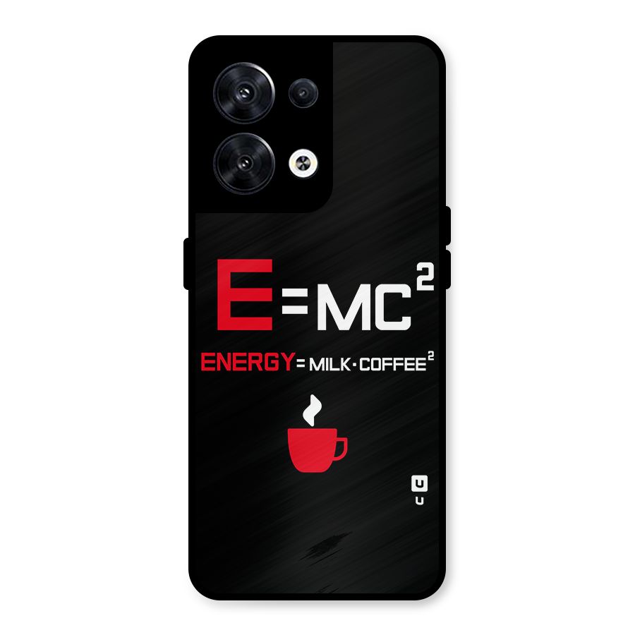 Energy Coffee Equation Metal Back Case for Oppo Reno8 5G