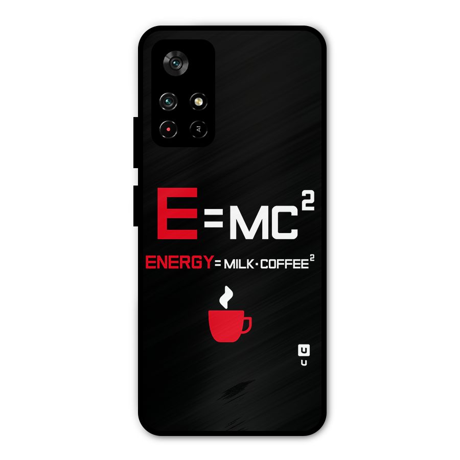 Energy Coffee Equation Metal Back Case for Poco M4 Pro 5G