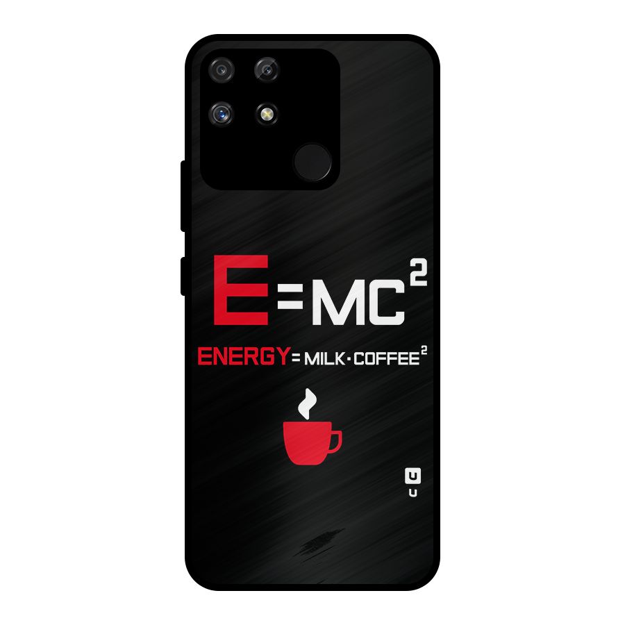 Energy Coffee Equation Metal Back Case for Realme Narzo 50A