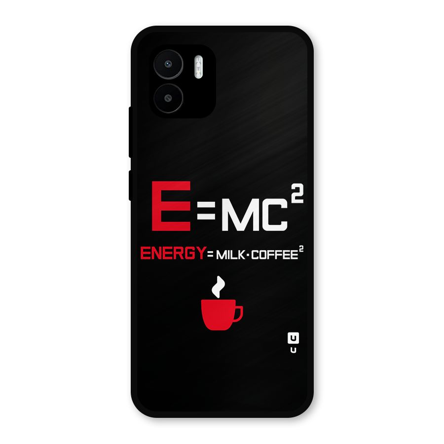 Energy Coffee Equation Metal Back Case for Redmi A2