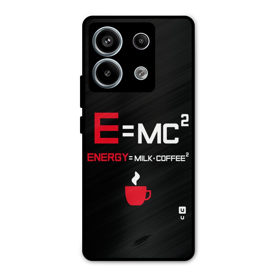 Energy Coffee Equation Metal Back Case for Redmi Note 13 Pro 5G