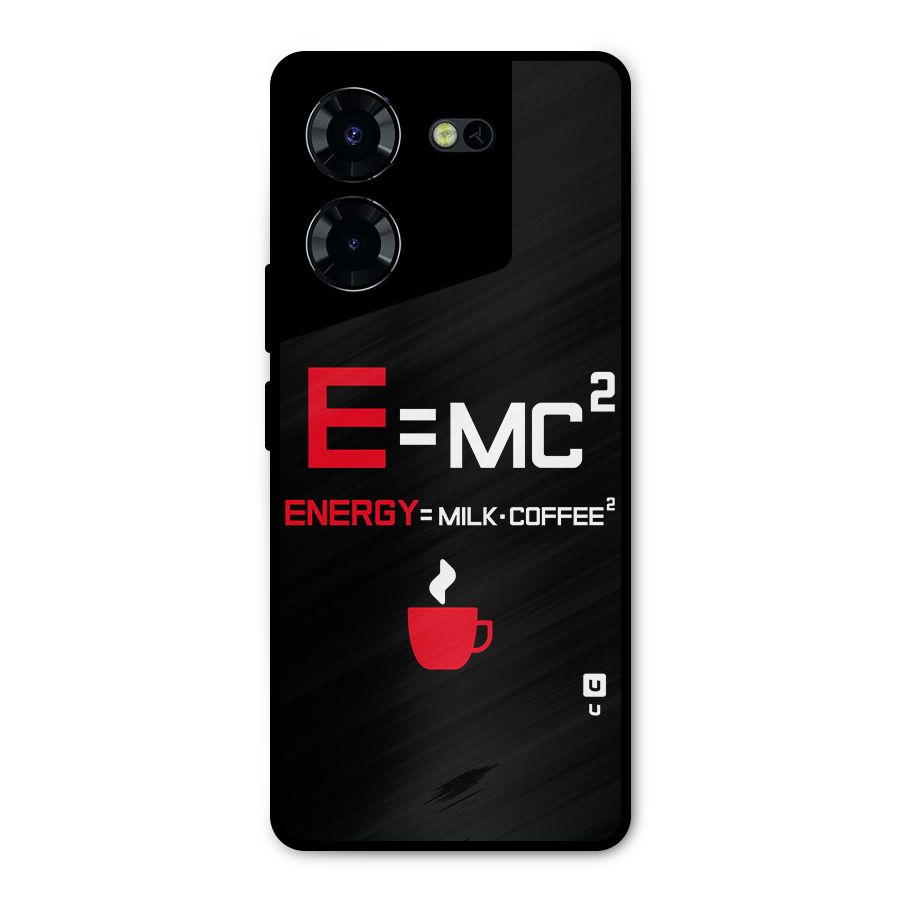 Energy Coffee Equation Metal Back Case for Tecno Pova 5 Pro 5G