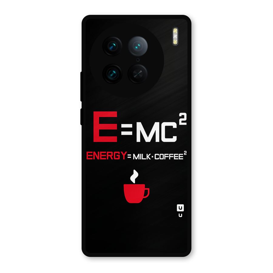 Energy Coffee Equation Metal Back Case for Vivo X90 Pro