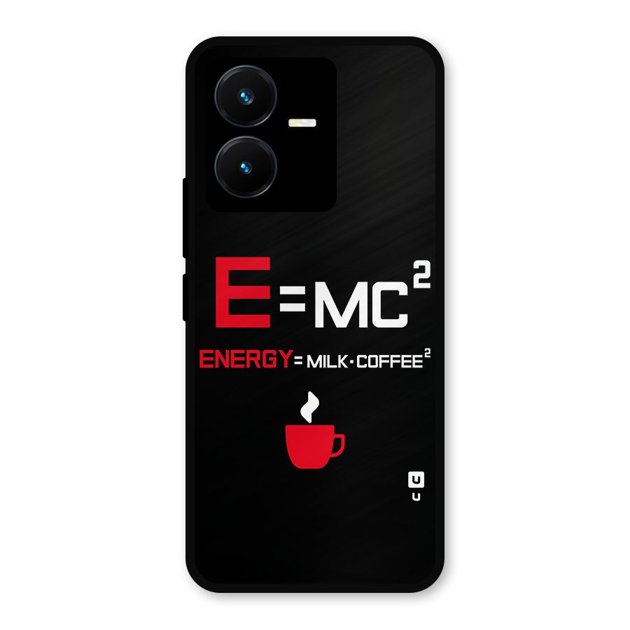 Energy Coffee Equation Metal Back Case for Vivo Y22s