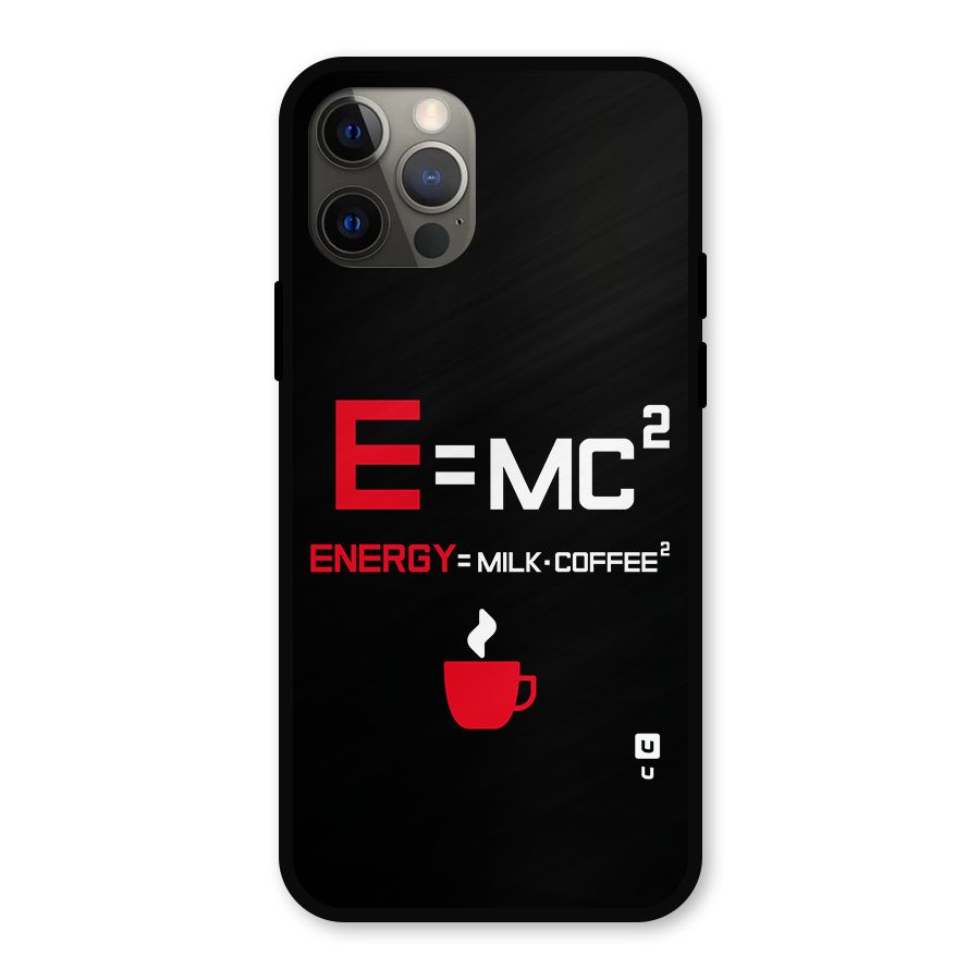Energy Coffee Equation Metal Back Case for iPhone 12 Pro