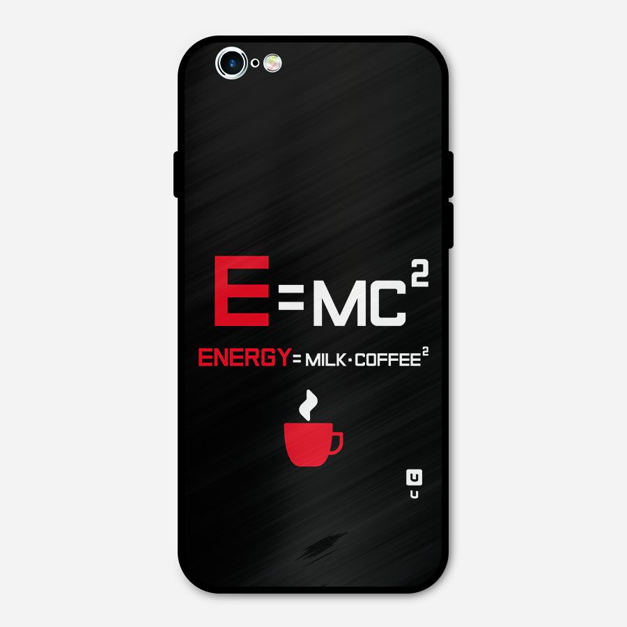 Energy Coffee Equation Metal Back Case for iPhone 6 6s