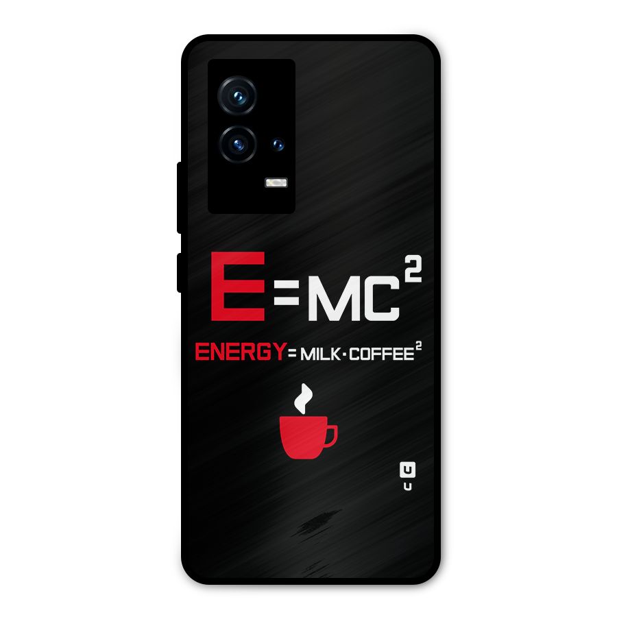 Energy Coffee Equation Metal Back Case for iQOO 9 5G