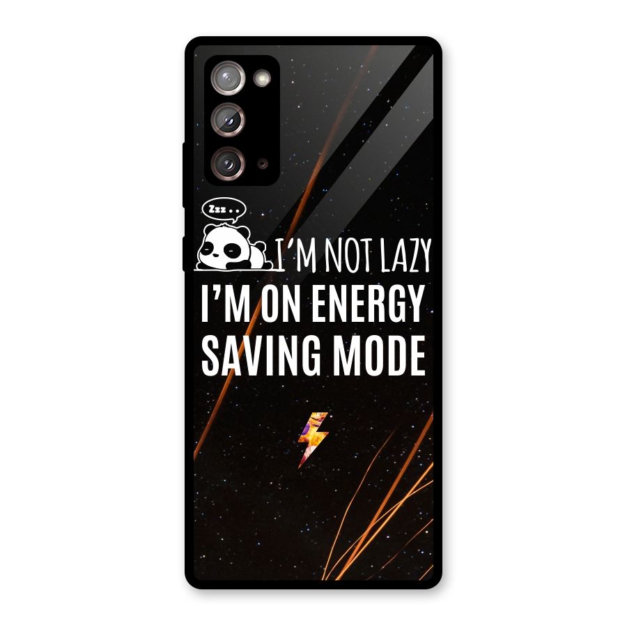 Energy Saving Mode Glass Back Case for Galaxy Note 20