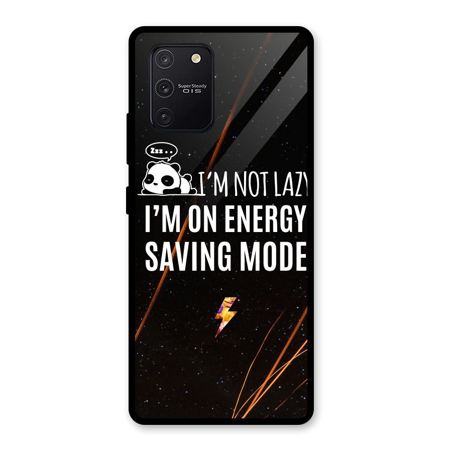 Energy Saving Mode Glass Back Case for Galaxy S10 Lite